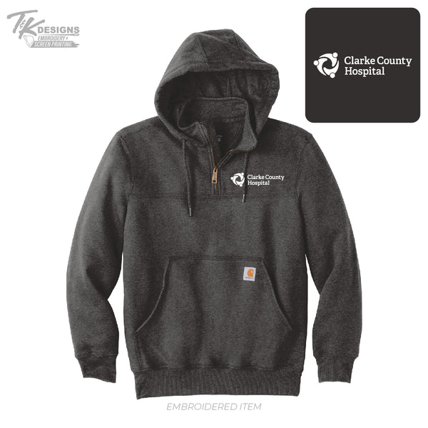 Clarke Co Hospital - Carhartt ® Rain Defender ® Paxton Heavyweight Hooded Zip Mock Sweatshirt