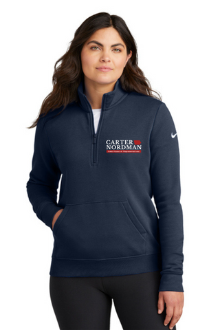 Carter Nordman for Iowa - NKDX6720 Nike Women's Club Fleece Sleeve Swoosh 1/2-Zip
