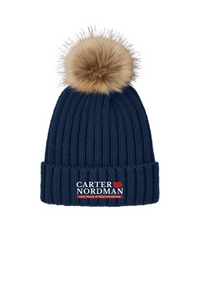 Carter Nordman for Iowa - C990 Port Authority® Faux Fur Pom Beanie