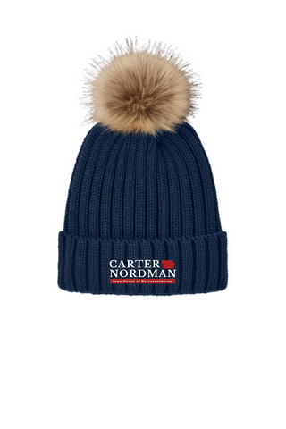 Carter Nordman for Iowa - C990 Port Authority® Faux Fur Pom Beanie