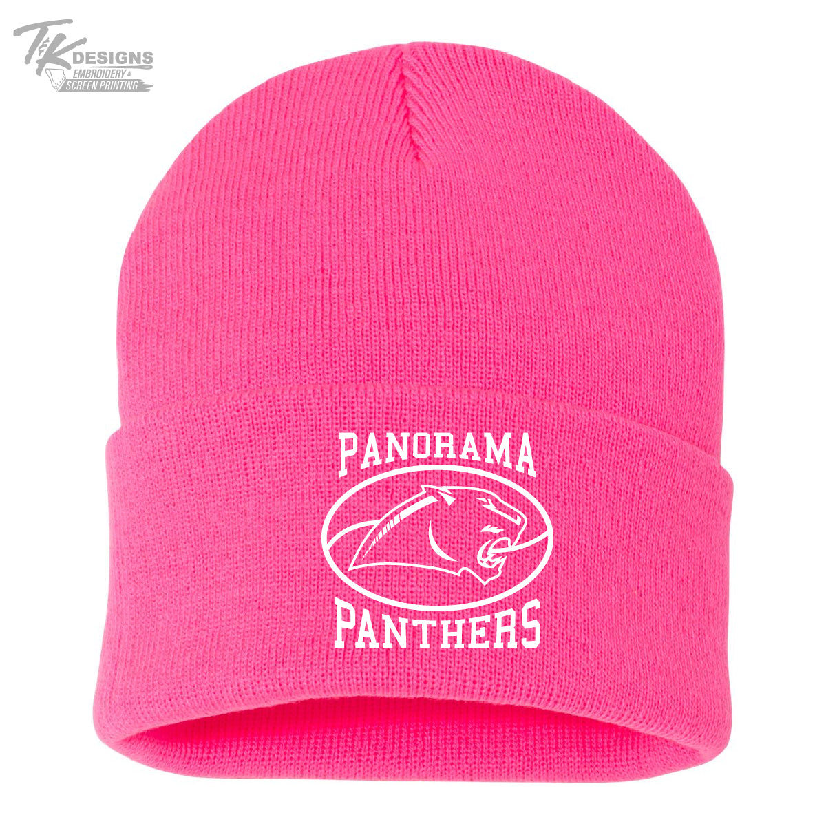 Panorama PTO Fundraiser Stocking Cap--Neon Pink