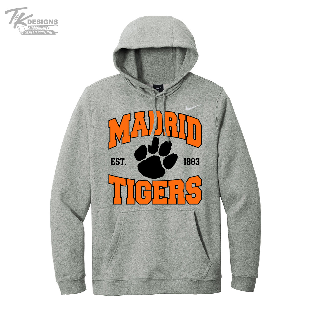 Madrid Tigers 2024- Nike Fleece Midweight Hooded Sweatshirt