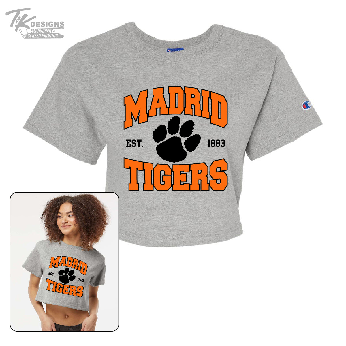 Madrid Tigers 2024- Champion Cropped Tshirt