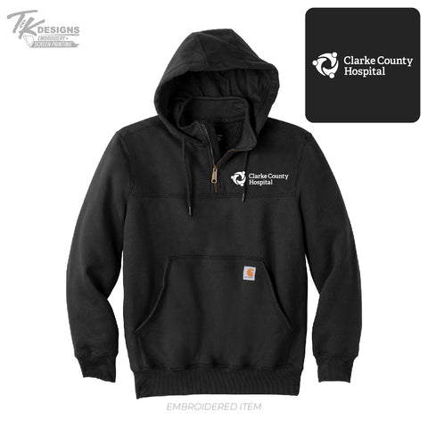 Clarke Co Hospital - Carhartt ® Rain Defender ® Paxton Heavyweight Hooded Zip Mock Sweatshirt