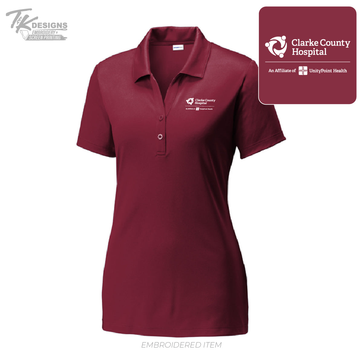 Clarke Co Hospital--Sport-Tek ® PosiCharge ® Competitor ™ Polo-Ladies Fit