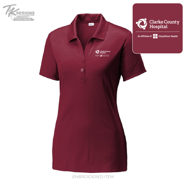 Clarke Co Hospital--Sport-Tek ® PosiCharge ® Competitor ™ Polo-Ladies Fit