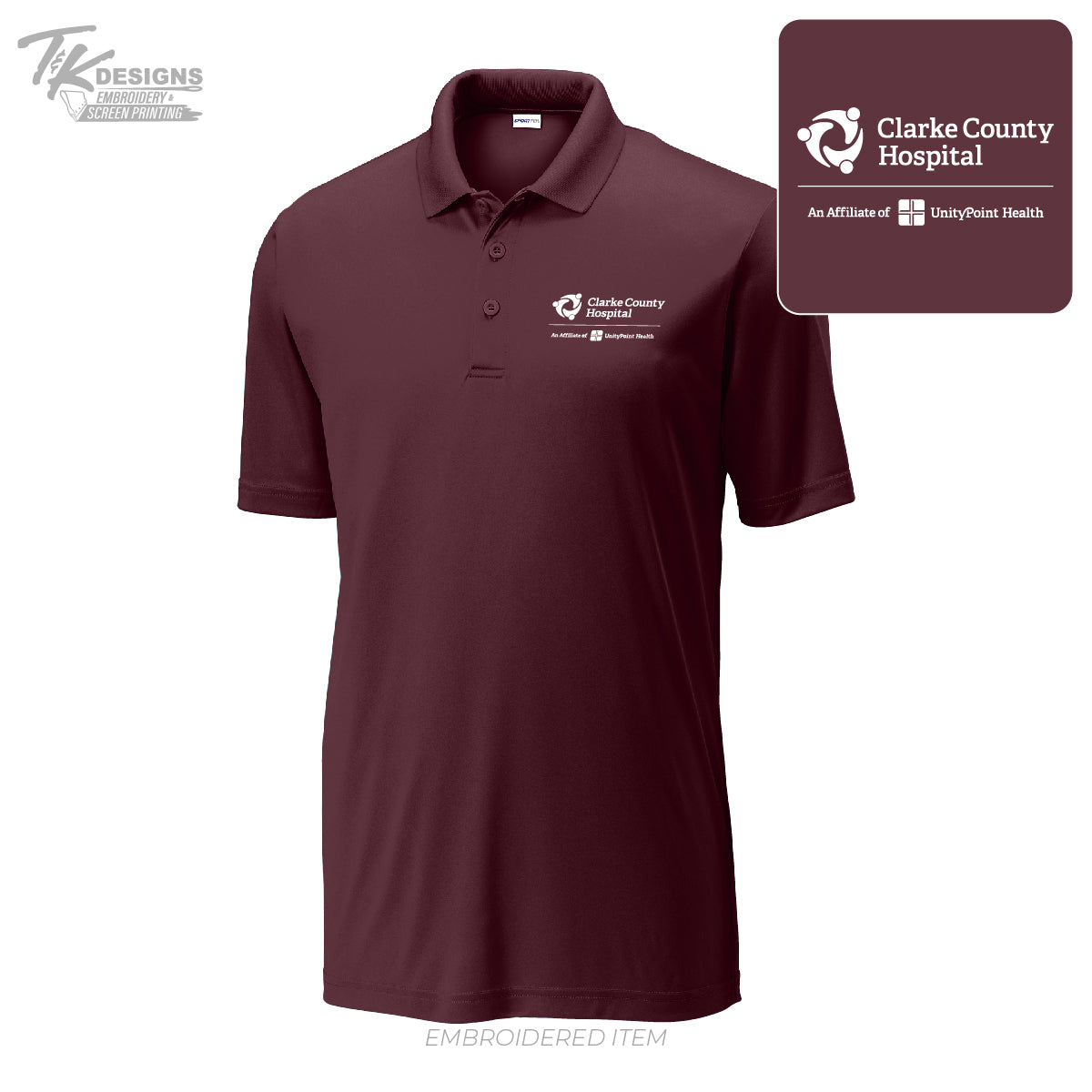 Clarke Co Hospital--Sport-Tek ® PosiCharge ® Competitor ™ Polo-Unisex