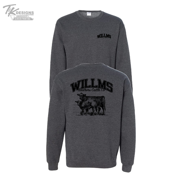 Willms Brothers Cattle Co--Unisex Gildan Crew Sweatshirt