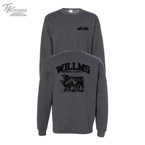 Willms Brothers Cattle Co--Unisex Gildan Crew Sweatshirt