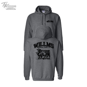 Willms Brothers Cattle Co--Unisex Gildan Hooded Sweatshirt