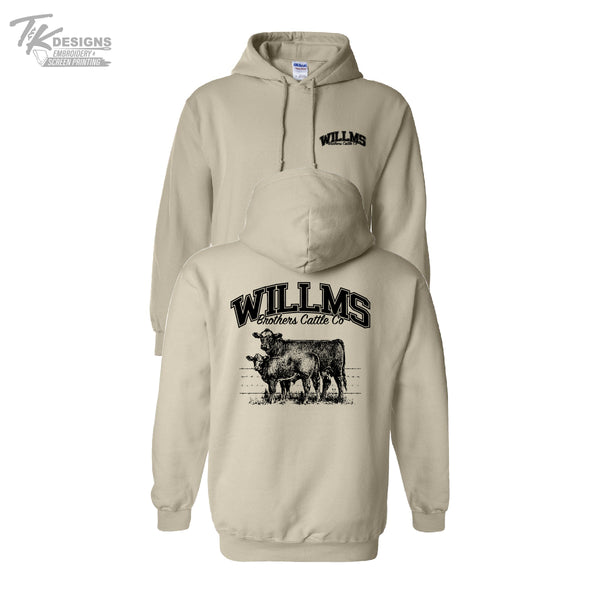 Willms Brothers Cattle Co--Unisex Gildan Hooded Sweatshirt