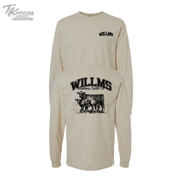 Willms Brothers Cattle Co--Unisex Gildan Long Sleeve Tshirt