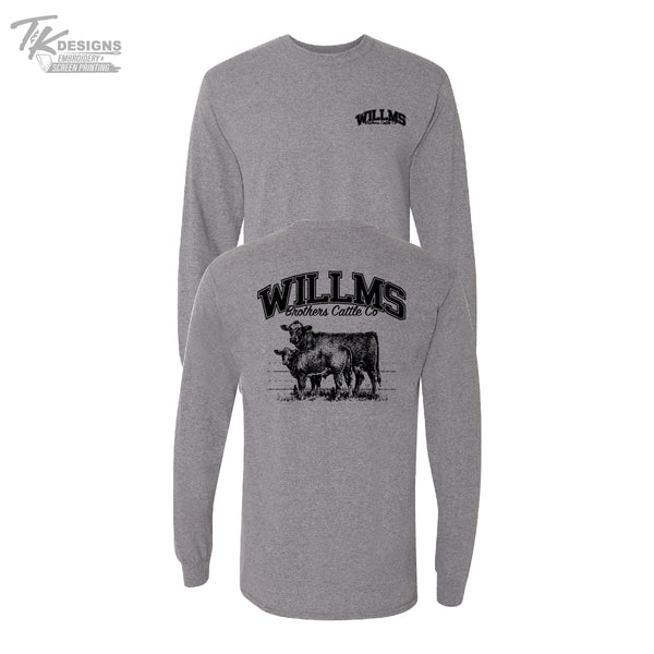Willms Brothers Cattle Co--Unisex Gildan Long Sleeve Tshirt