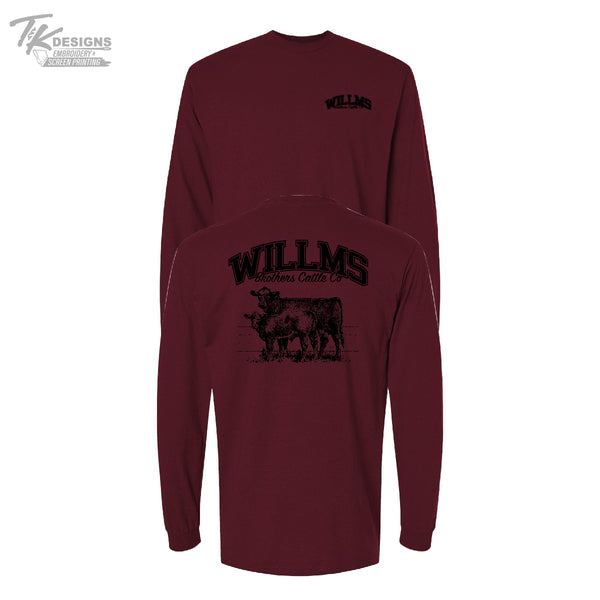 Willms Brothers Cattle Co--Unisex Gildan Long Sleeve Tshirt