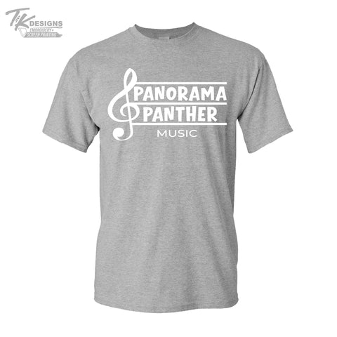 Panorama Choir/Music Treble Clef Design Unisex Tshirt