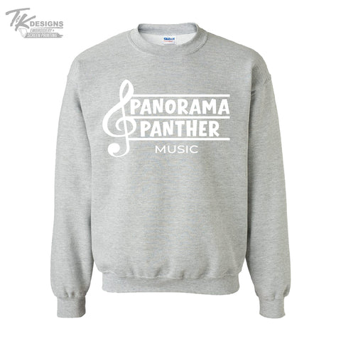 Panorama Choir/Music Treble Clef Design Unisex Crew Sweatshirt
