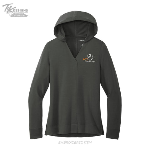 Fox Countertops LK826 Port Authority® Women's Microterry Pullover Hoodie
