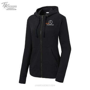 Fox Countertops LST293 Sport-Tek® Women's PosiCharge® Tri-Blend Wicking Fleece Full-Zip Hooded Jacket