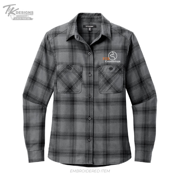 Fox Countertops LW669 Port Authority® Women's Plaid Flannel Shirt