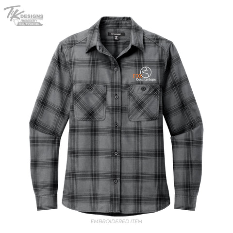 Fox Countertops LW669 Port Authority® Women's Plaid Flannel Shirt