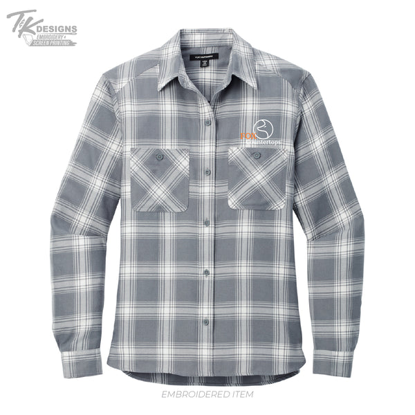 Fox Countertops LW669 Port Authority® Women's Plaid Flannel Shirt