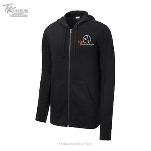 Fox Countertops ST293 Sport-Tek ® PosiCharge ® Tri-Blend Wicking Fleece Full-Zip Hooded Jacket