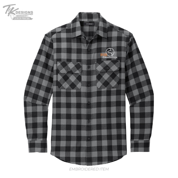 Fox Countertops W668 Port Authority® Plaid Flannel Shirt