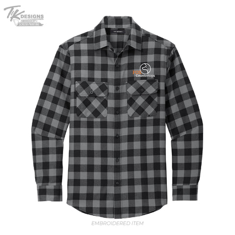 Fox Countertops W668 Port Authority® Plaid Flannel Shirt