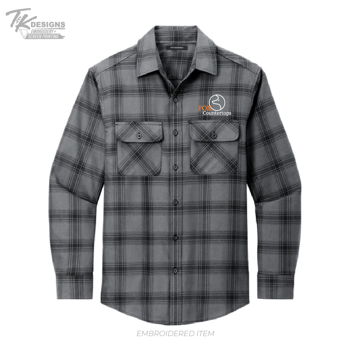 Fox Countertops W668 Port Authority® Plaid Flannel Shirt