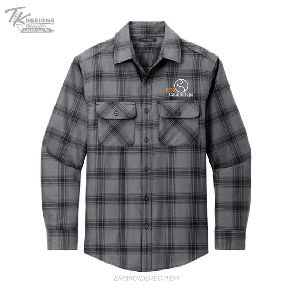 Fox Countertops W668 Port Authority® Plaid Flannel Shirt
