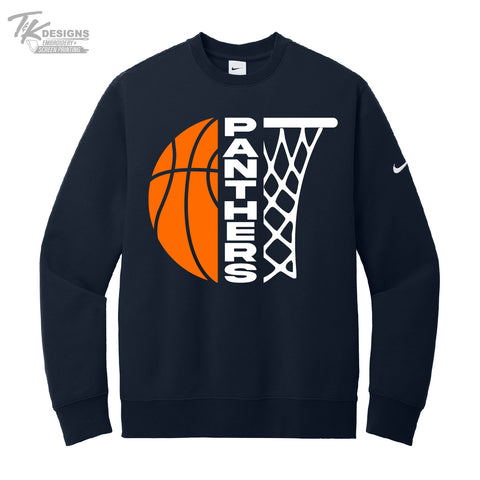 Panorama Girls Basketball 2025-Adult Nike Club Fleece Sleeve Swoosh Crew
