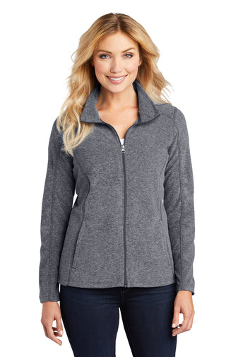 GCH-Port Authority Women's Heather Microfleece Full Zip Jacket L235