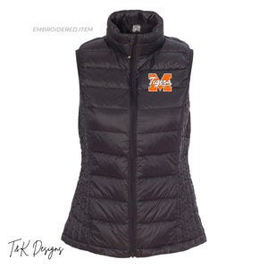 Madrid Tigers- Womens 32 degree packable Down Vest