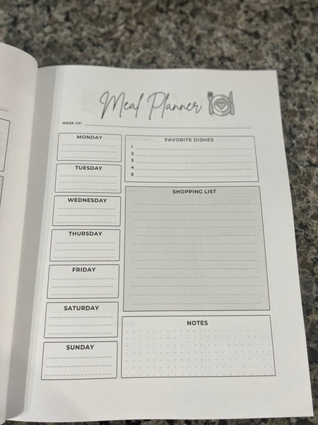 Weekly Meal Planning Journal